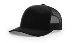 Cotton twill front panels and visor with mesh back panels