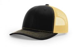 Cotton twill front panels and visor with mesh back panels