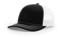 Cotton twill front panels and visor with mesh back panels