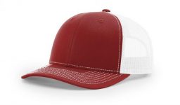 Cotton twill front panels and visor with mesh back panels