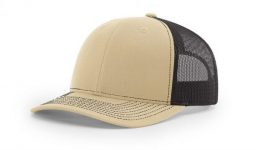 Cotton twill front panels and visor with mesh back panels