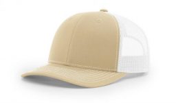 Cotton twill front panels and visor with mesh back panels