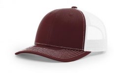 Cotton twill front panels and visor with mesh back panels