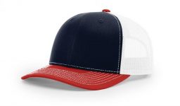 Cotton twill front panels and visor with mesh back panels