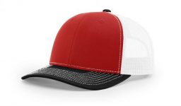 Cotton twill front panels and visor with mesh back panels