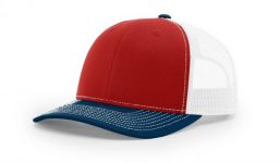 Cotton twill front panels and visor with mesh back panels