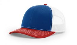 Cotton twill front panels and visor with mesh back panels