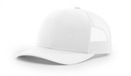 Cotton twill front panels and visor with mesh back panels