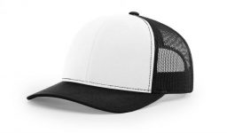 Cotton twill front panels and visor with mesh back panels