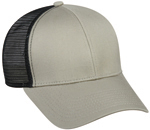 6 Panel Structured Mesh Back Cotton Twill