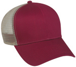 6 Panel Structured Mesh Back Cotton Twill