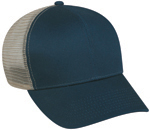 6 Panel Structured Mesh Back Cotton Twill